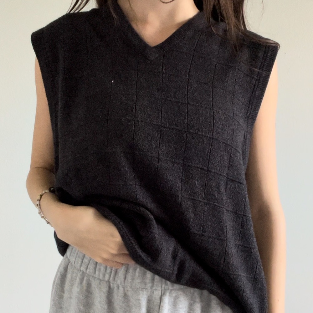 Vintage Check Sweater Vest